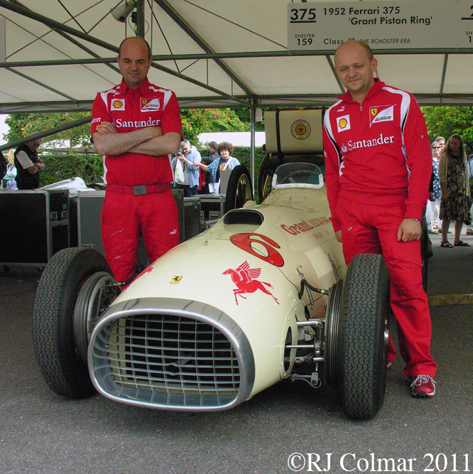 Grant King Piston Ring Special Ferrari 375, Goodwood FoS