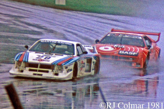 Lancia Montecarlo Turbo, BMW M1, Silvestone 