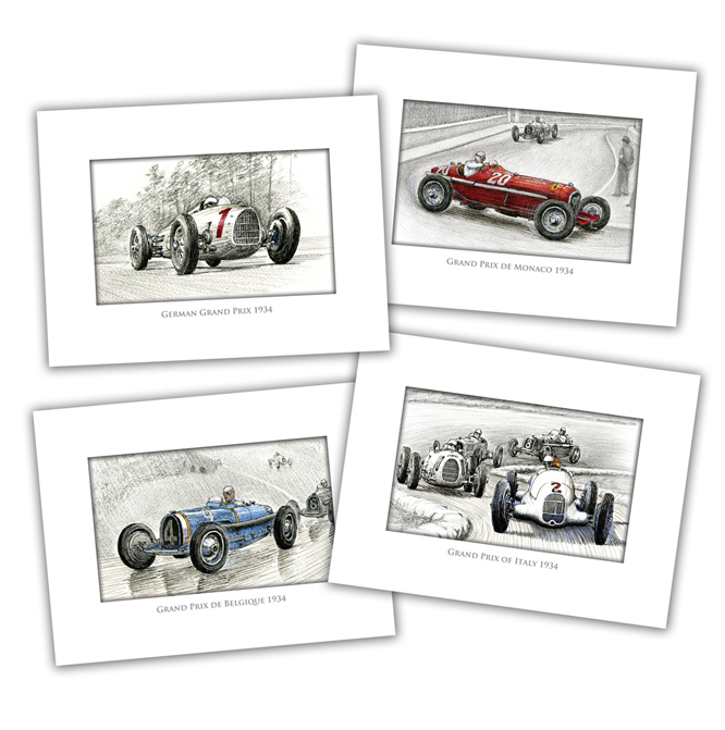 1934 GP Season Card set, Paul Chenard