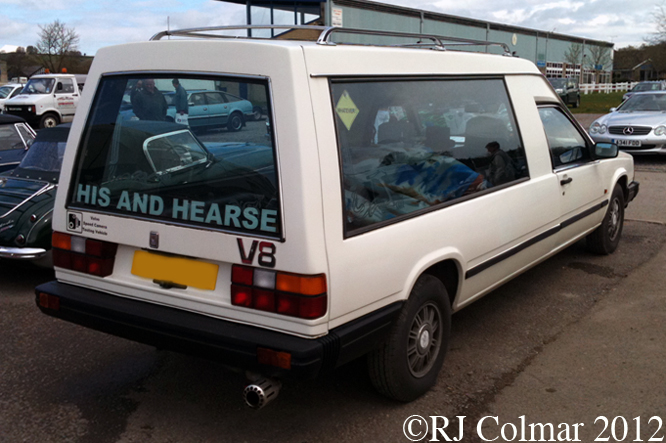 Volvo 740 GL, His & Hearse, Bristol Classic Car Show