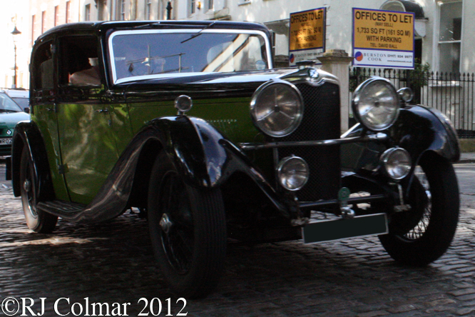 Crossley 2 litre Sports Saloon, Avenue Drivers Club, Queen Square, Bristol
