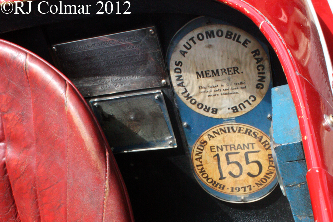 4 1/2 litre S/C Bentley, Brooklands Double Twelve