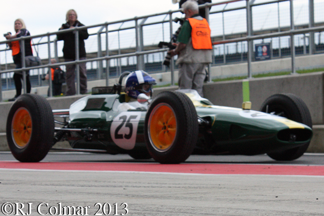 Coultard, Lotus 25, Silverstone Classic, Silvertsone