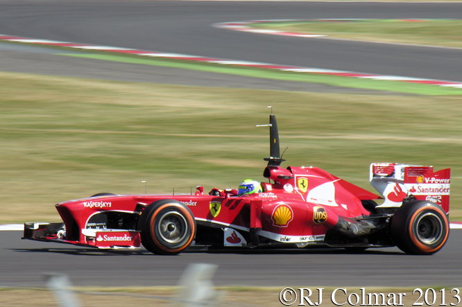 Massa, Ferrari F138, Young Driver Test, Silverstone