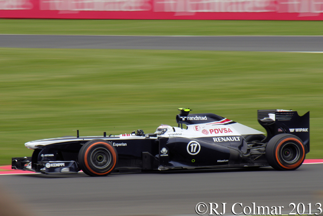 Bottas Williams Renault  FW35, British Grand Prix P2, Silverstone