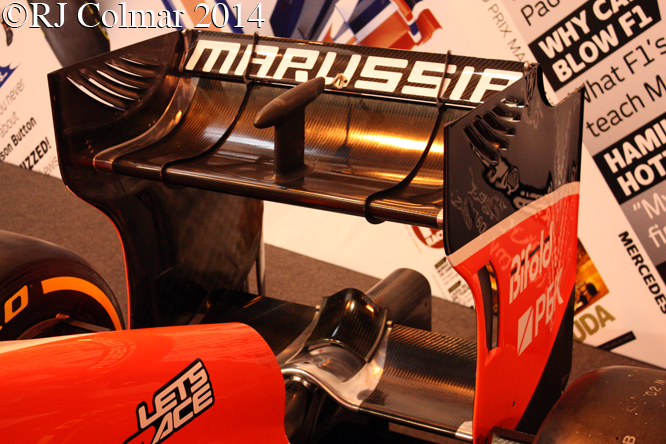 Marussia Cosworth MR02, Autosport International, NEC, Birmingham