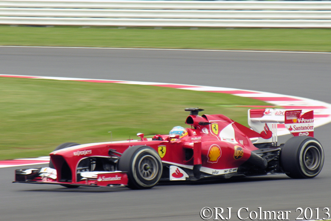 Ferrari F138, Alonso, British Grand Prix P2, Silverstone