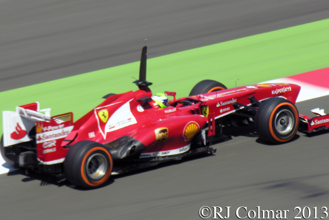 Ferrari F138, Massa, Young Diver Test, Silverstone