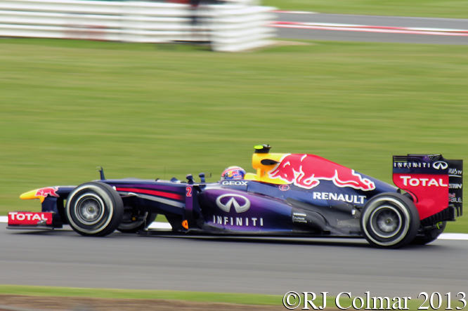 Red Bull RB9, Webber, British Grand Prix P2, Silverstone 