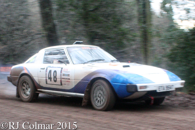 Mazda RX7, Scannell, Stevens, Blaze Bailey, Whedean Rally,