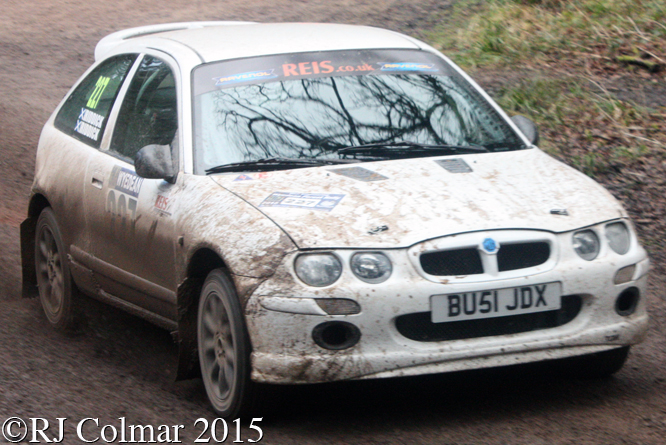 MG ZR, Riddick, Riddick, Mailscot Wyedean Rally,