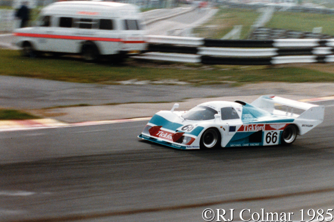 EMKA C84/1, Tiff Needell, Mark Galvin, Steve O'Rourke, Brands Hatch, 1000 kms