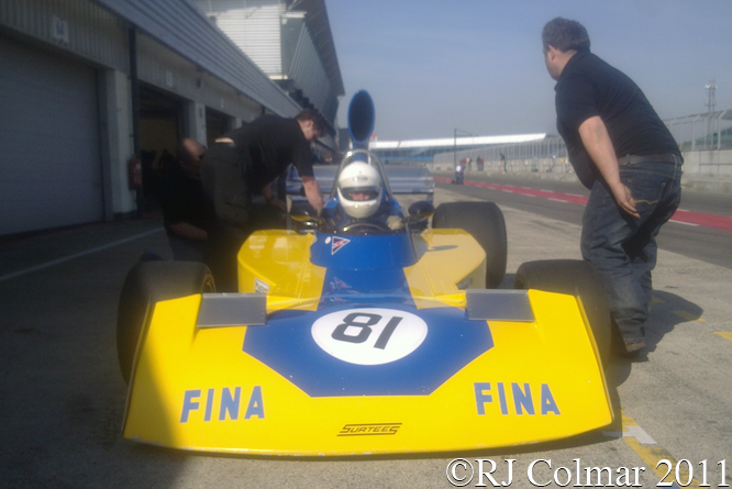 Surtees TS16, Simon Fish, Silverstone Classic, Press Day,