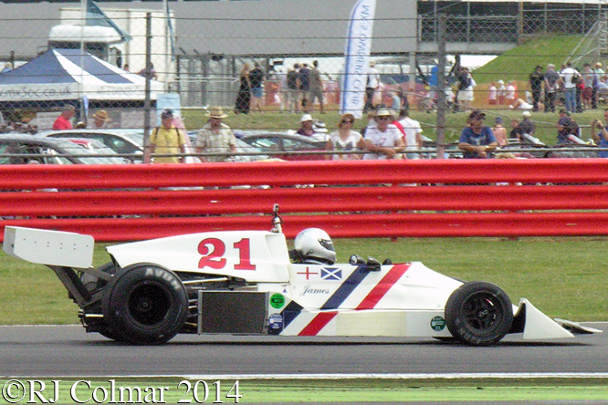 Hesketh 308C, Derek Jones, Silverstone Classic,