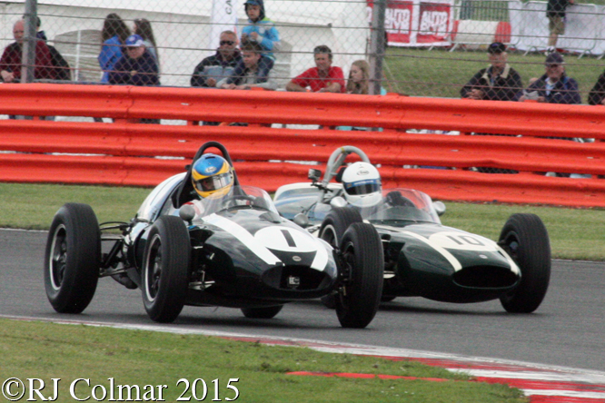 Cooper T51, Harvey, Cooper T53, Nuthall, Silverstone Classic,