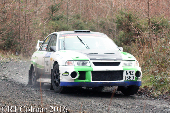 Mitsubishi Lancer Evo VI, Jayne Auden-Rowe, David Auden, Penmachno, Cambrian Rally,