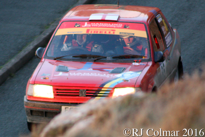 Peugeot 309 GTi, Tim Cains, Richard May, Great Orme, Cambrian Rally,
