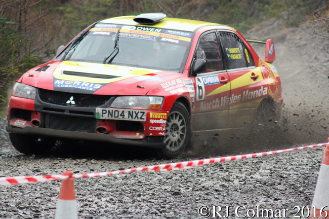 Mitsubishi Lancer Evo IX, Luke Francis, John H Roberts, Penmachno, Cambrian Rally,