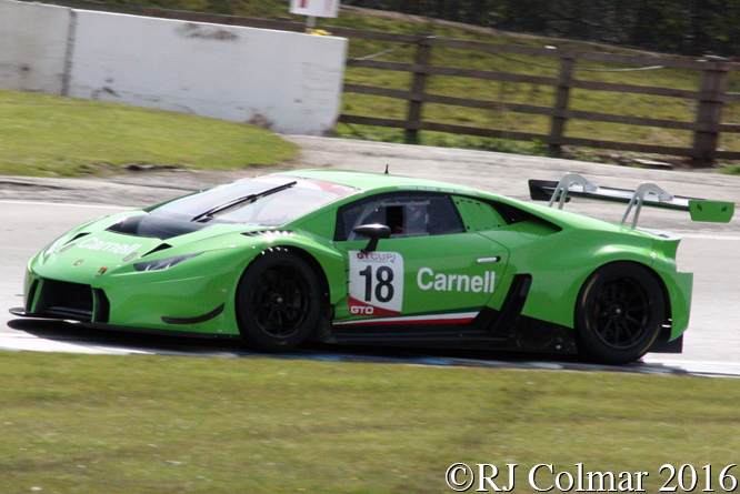 Lamborghini Huracan GT3, Darren Nelson, Adam Carroll, Donington Park